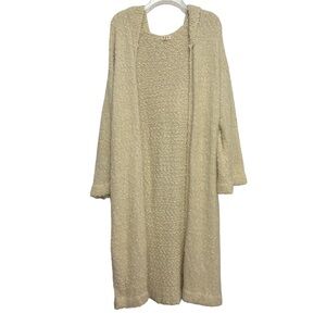 POL Long Knit Cardigan with Hood